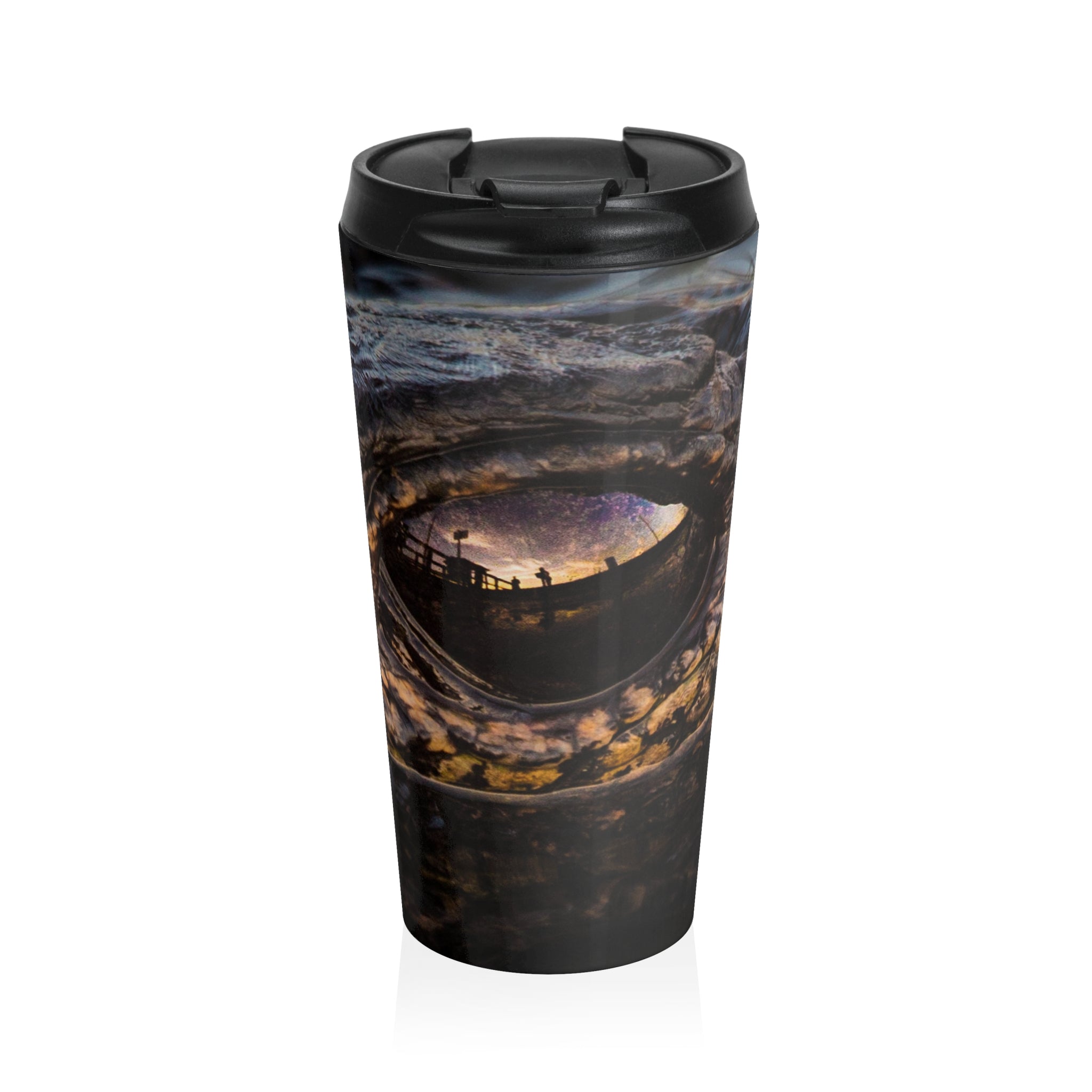 Stainless Steel Travel Mug (15oz) Free Shipping Eye of the Gator.