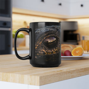 Eye of the Gator Black Mug, 15oz