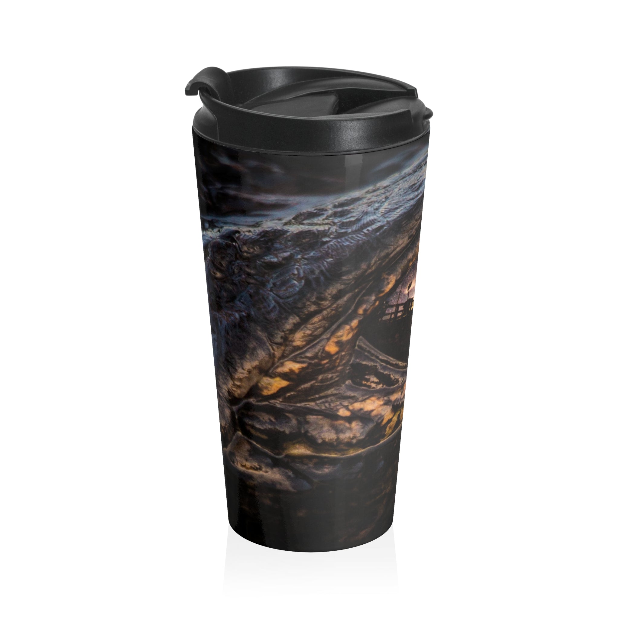Stainless Steel Travel Mug (15oz) Free Shipping Eye of the Gator.